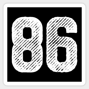 Eighty Six 86 Sticker